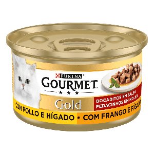 Gourmet Gold Bocaditos salsa Pollo & Higado 85gr.